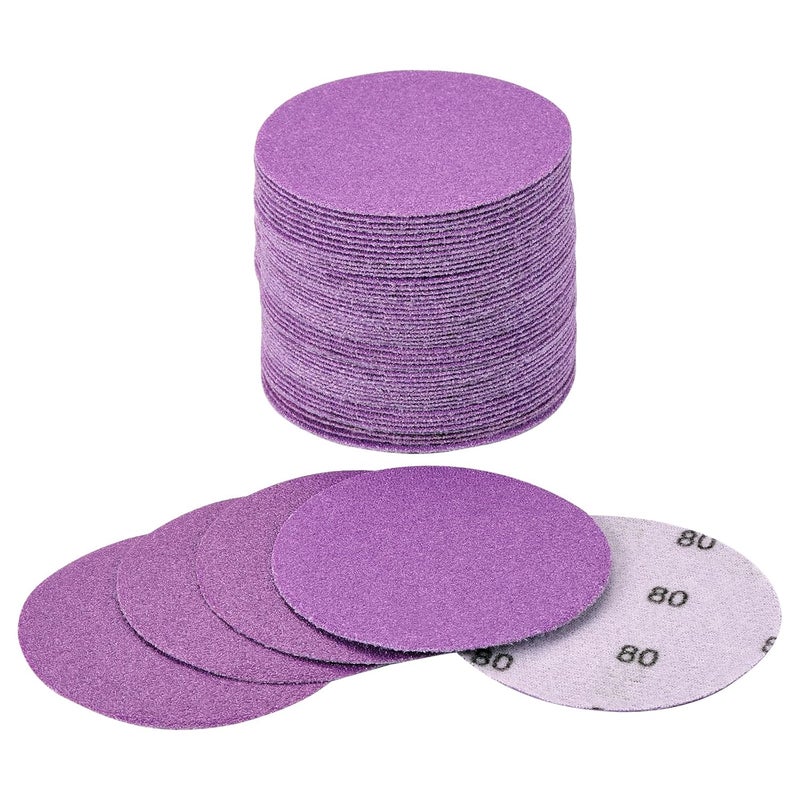 3 Inch Sanding Disc 40Pcs, 60 Grit Sandpaper, Drill Sanding Attachment, Wet Dry Hook and Loop Sandpaper Discs for Random Orbital Sanders, Alumina Sand Paper for Wood, Metal, Automotive